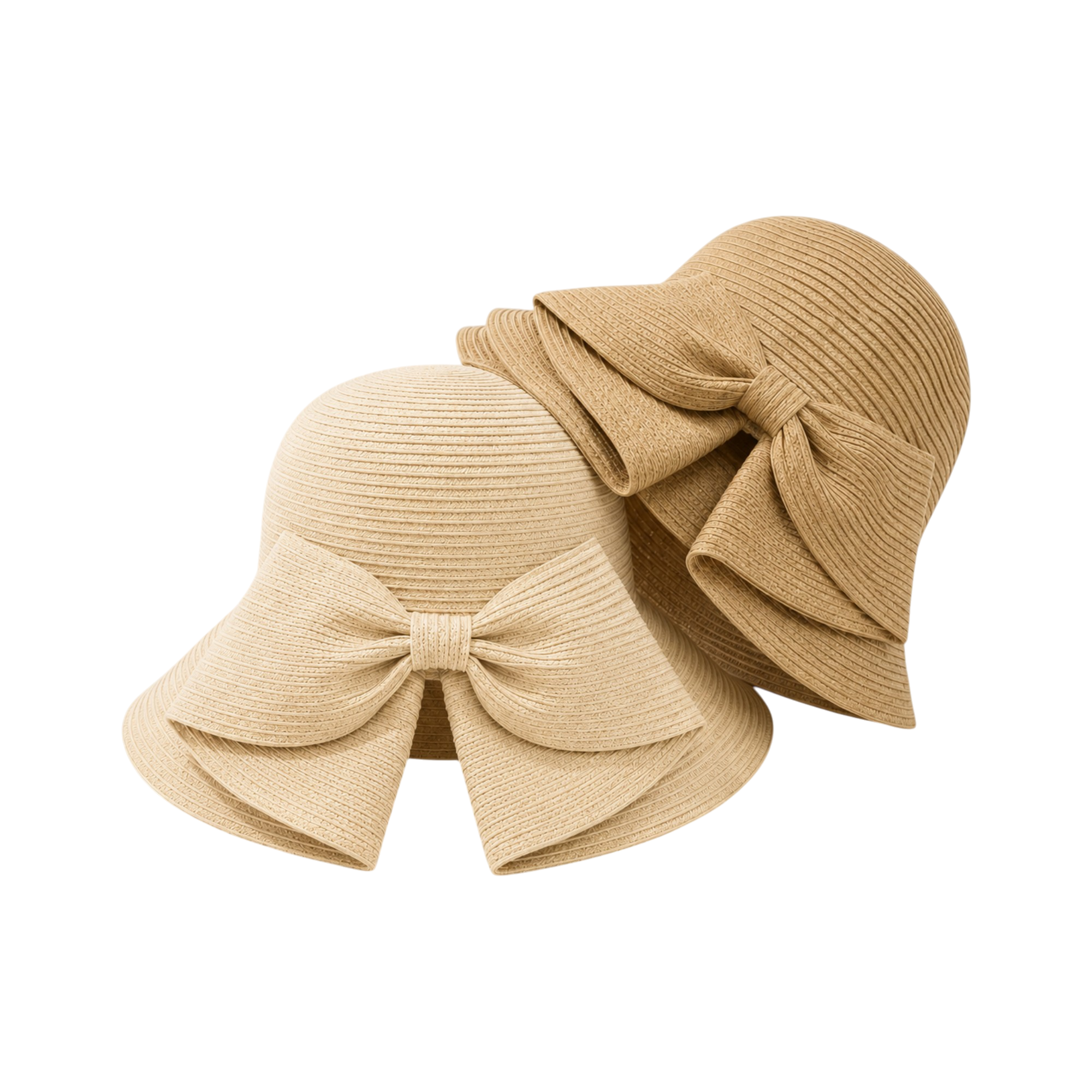 Packable Washable Sun Hat with Split Back Bow