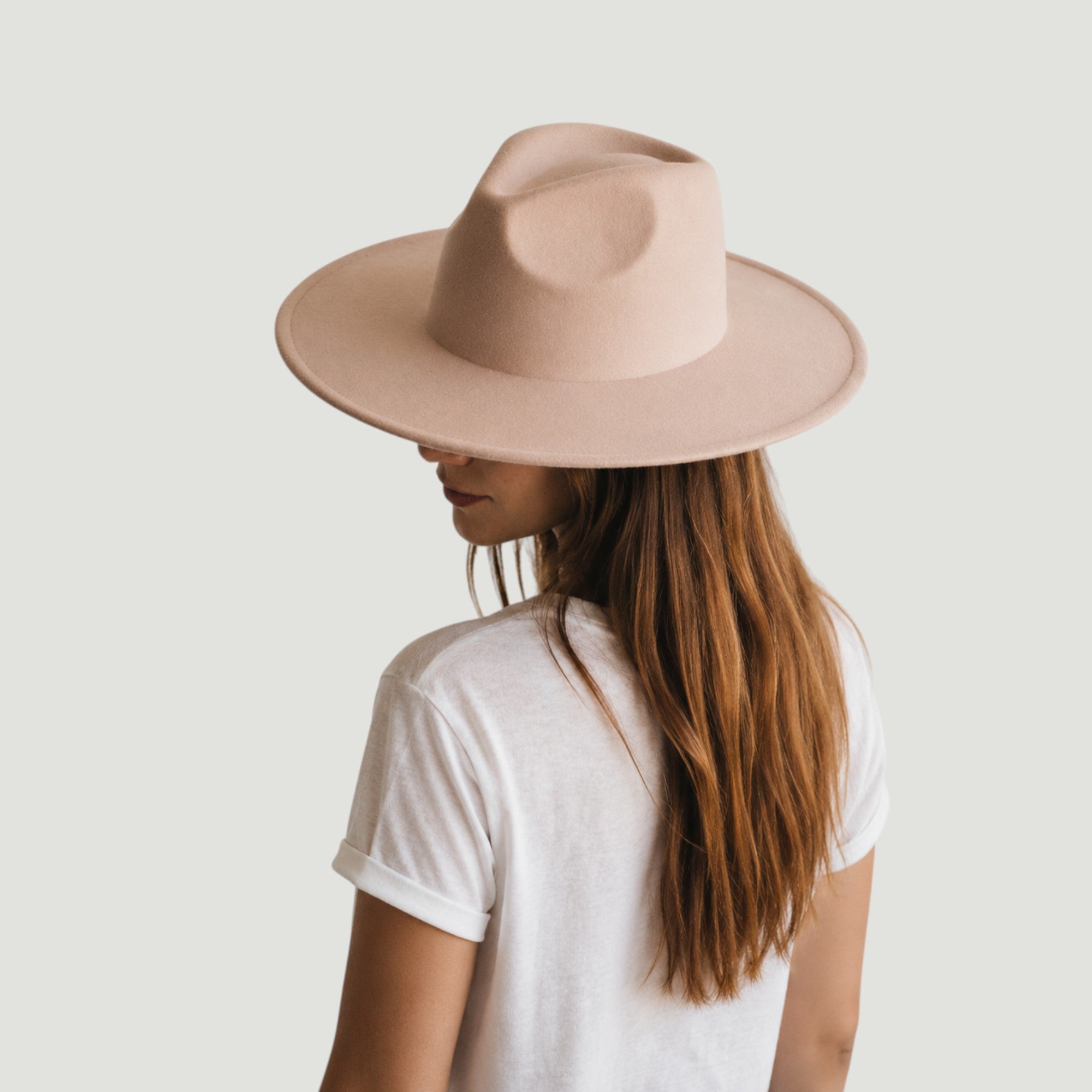 Vegan Felt Wide Brim Fedora Hat – 26 Colors