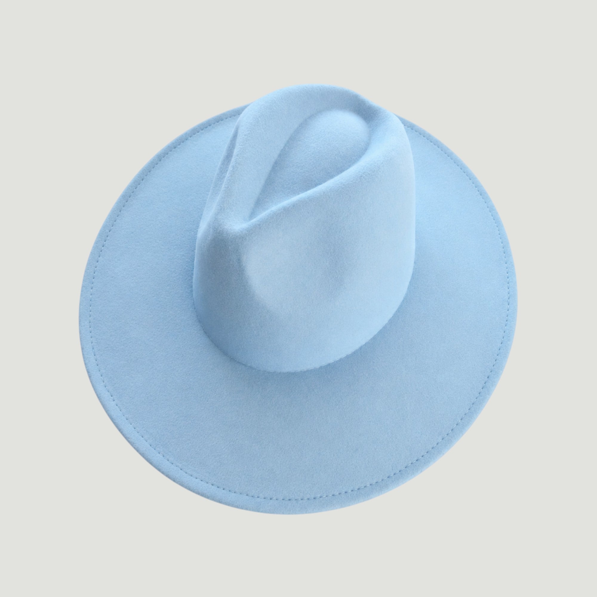 Vegan Felt Wide Brim Fedora Hat – 26 Colors