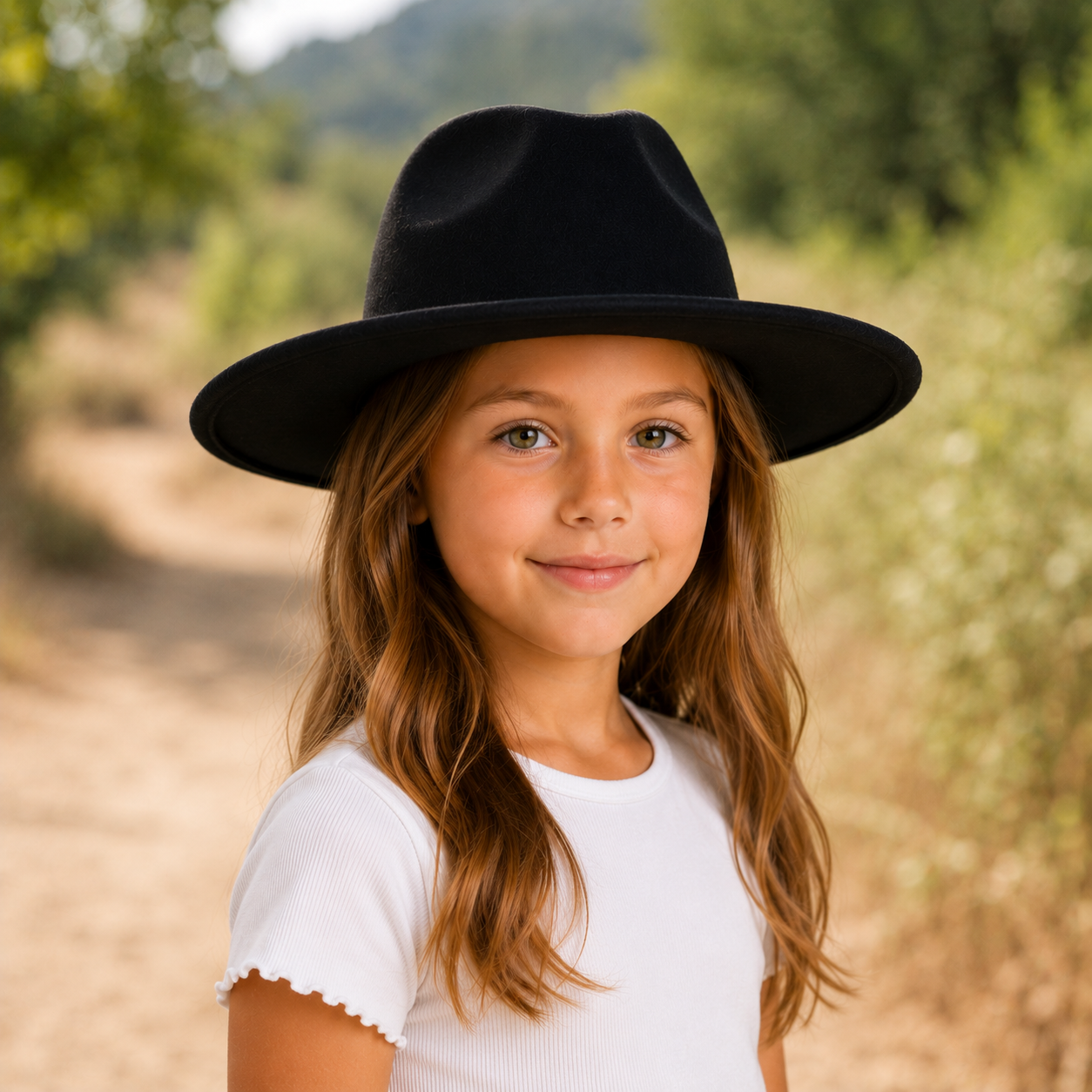 Kid's Vegan Felt Rancher Hat