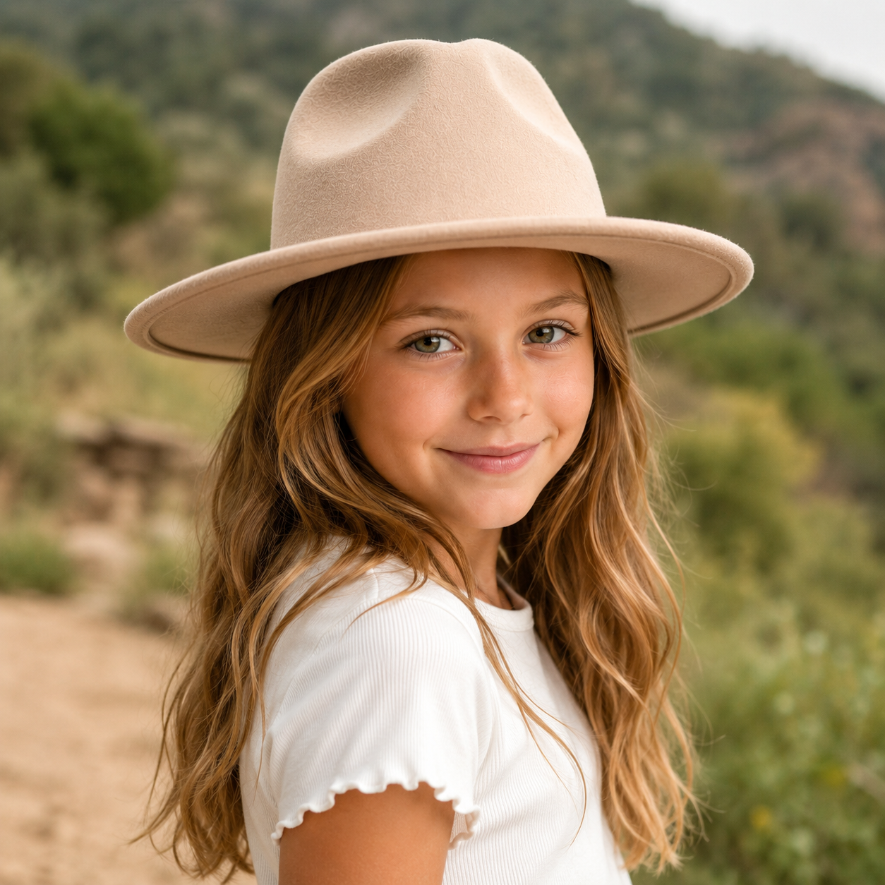 Kid's Vegan Felt Rancher Hat