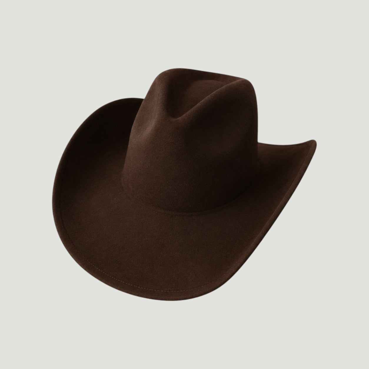 Vegan Suede Western Cowboy Hat with Pinch Front Crown | Boho Festival Statement Hat