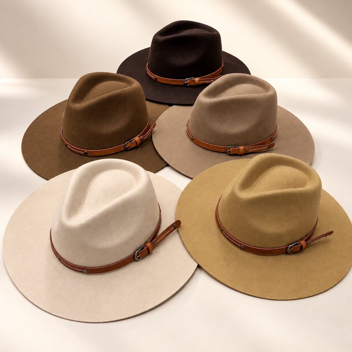 Wool Rancher Hat w/ Leather Belt
