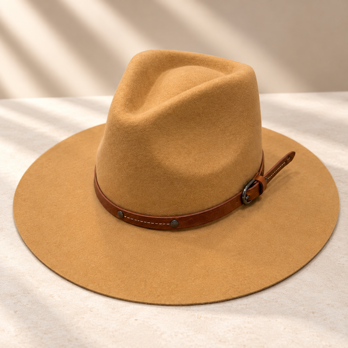 Wool Rancher Hat w/ Leather Belt