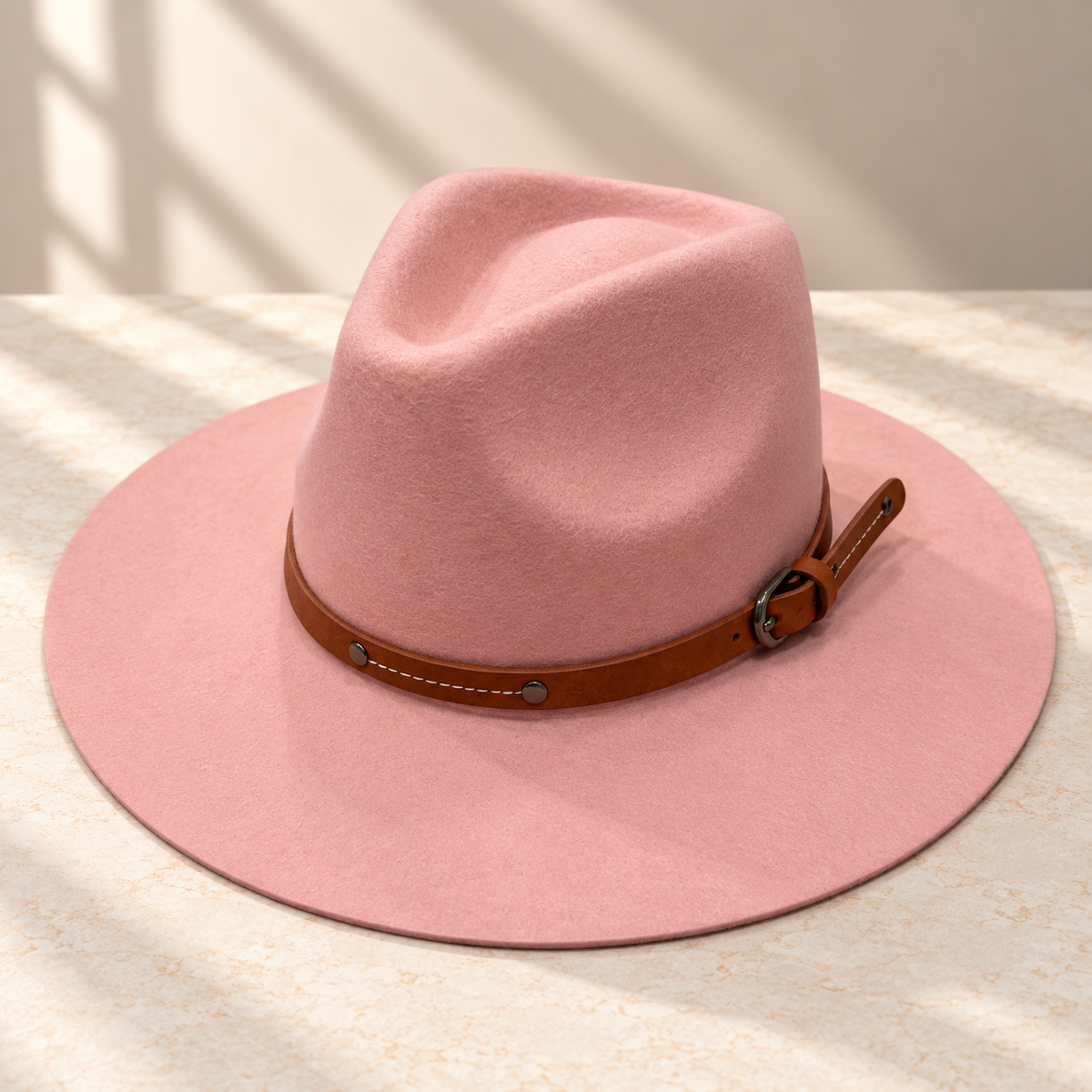 Wool Rancher Hat w/ Leather Belt