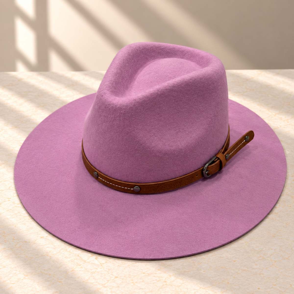 Wool Rancher Hat w/ Leather Belt