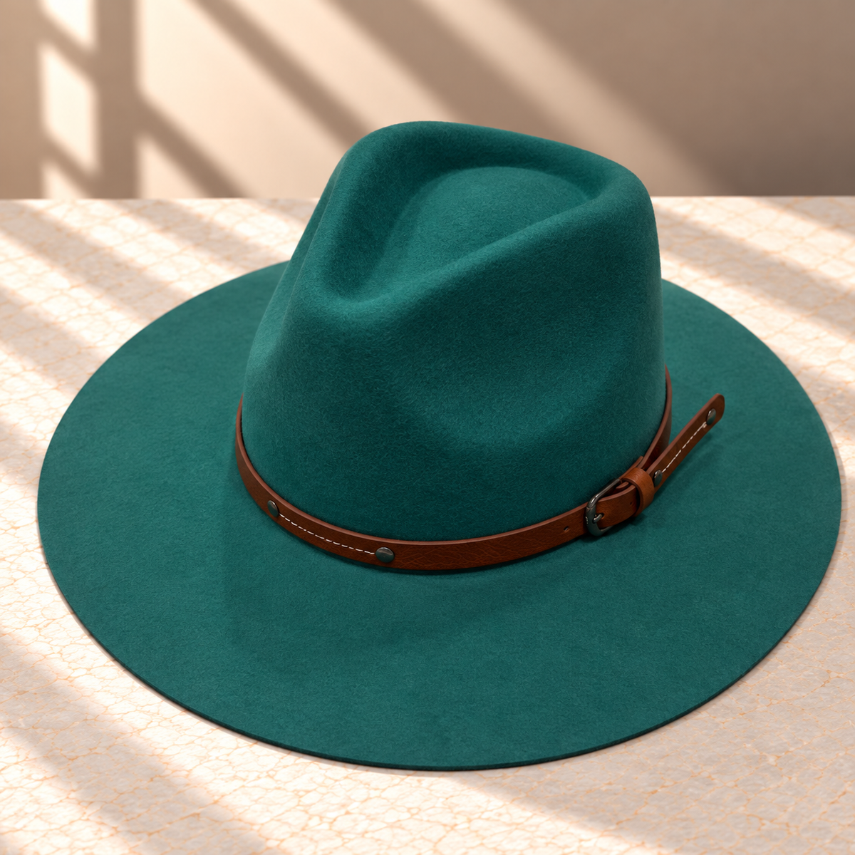 Wool Rancher Hat w/ Leather Belt