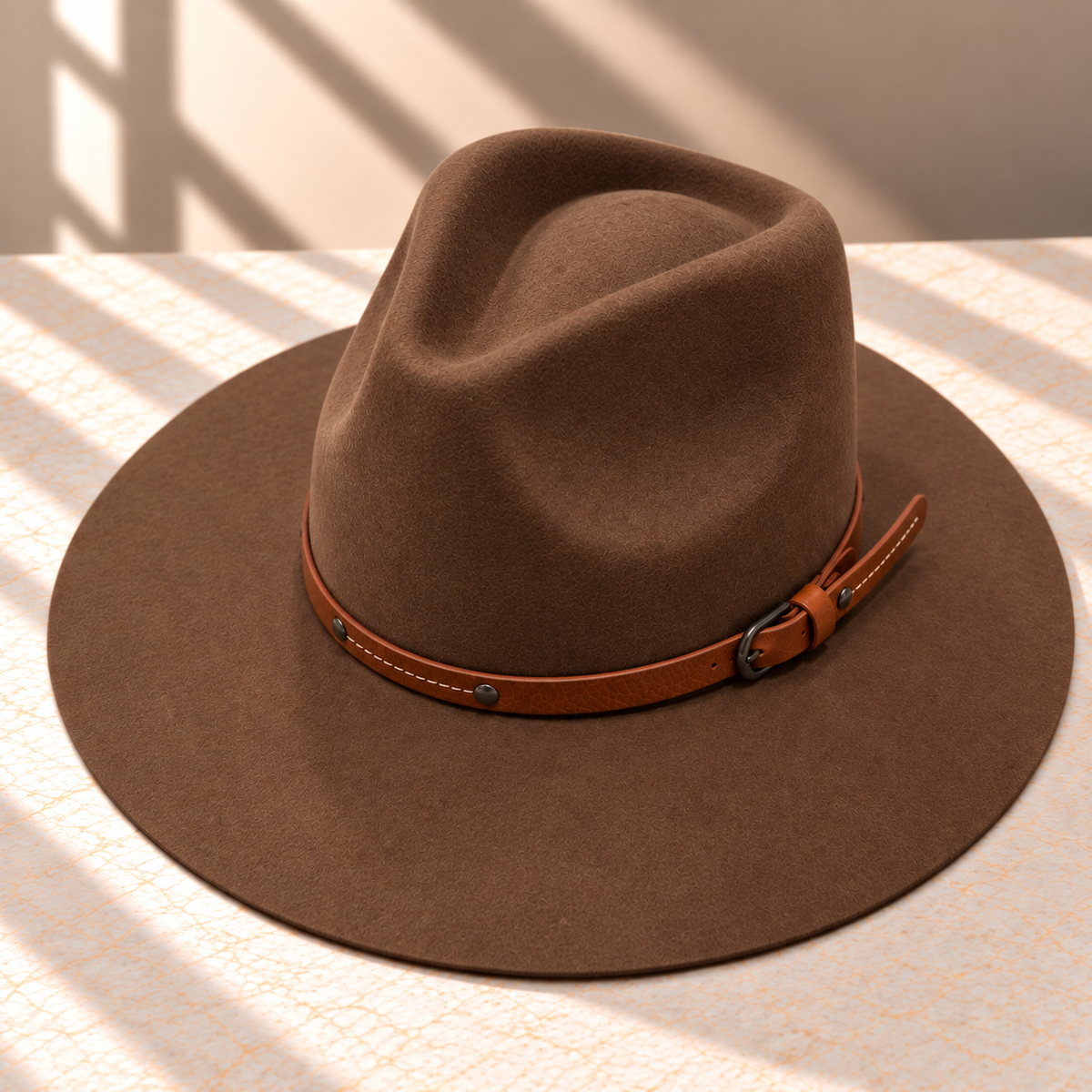 Wool Rancher Hat w/ Leather Belt