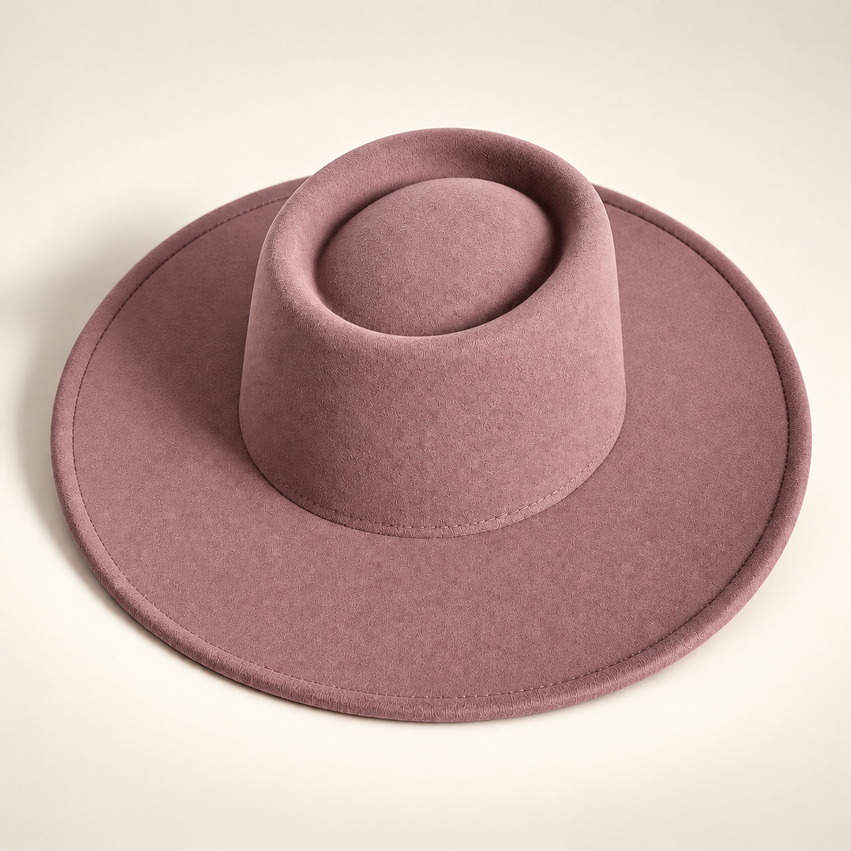 Vegan Felt Wide Brim Gambler Hat