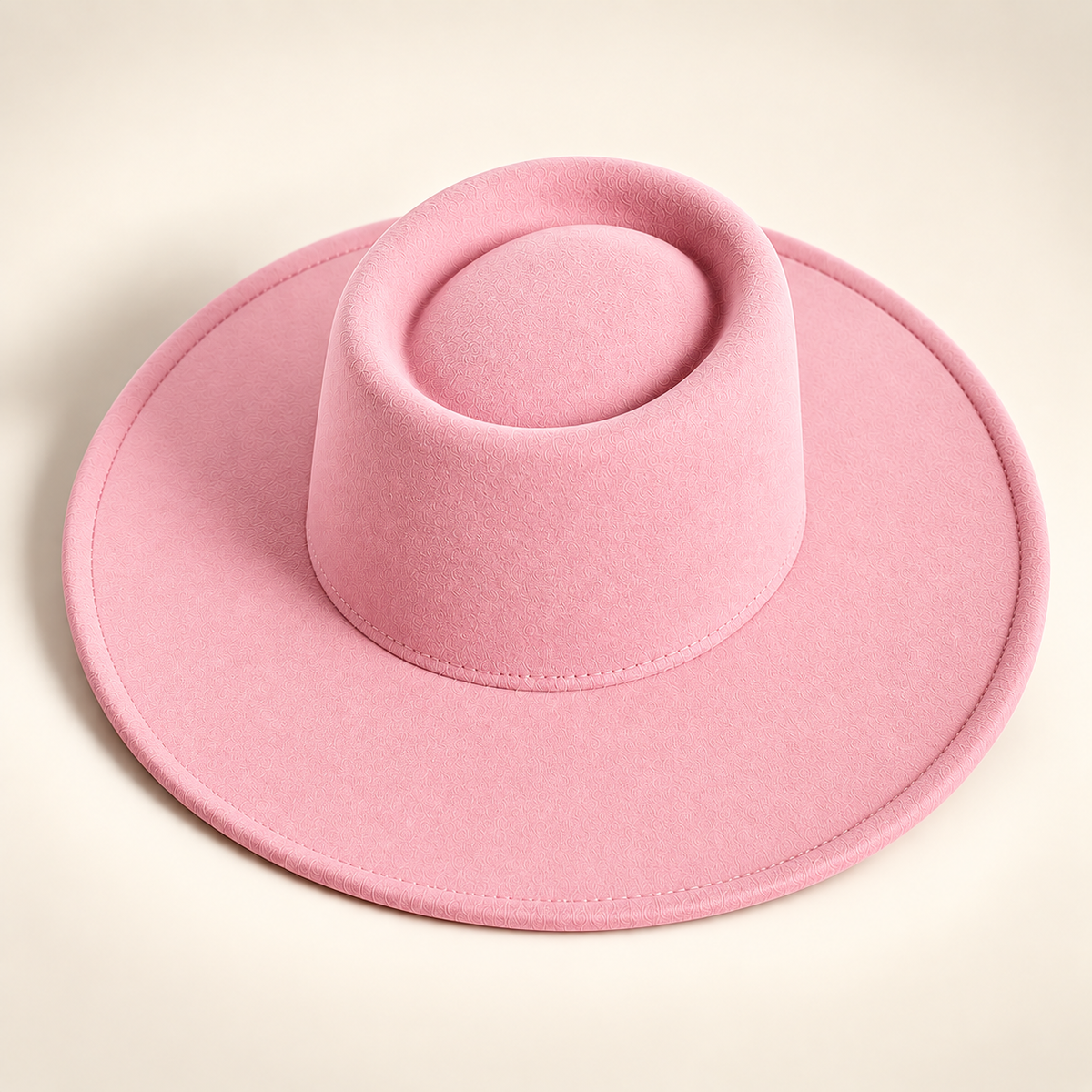 Vegan Felt Wide Brim Gambler Hat