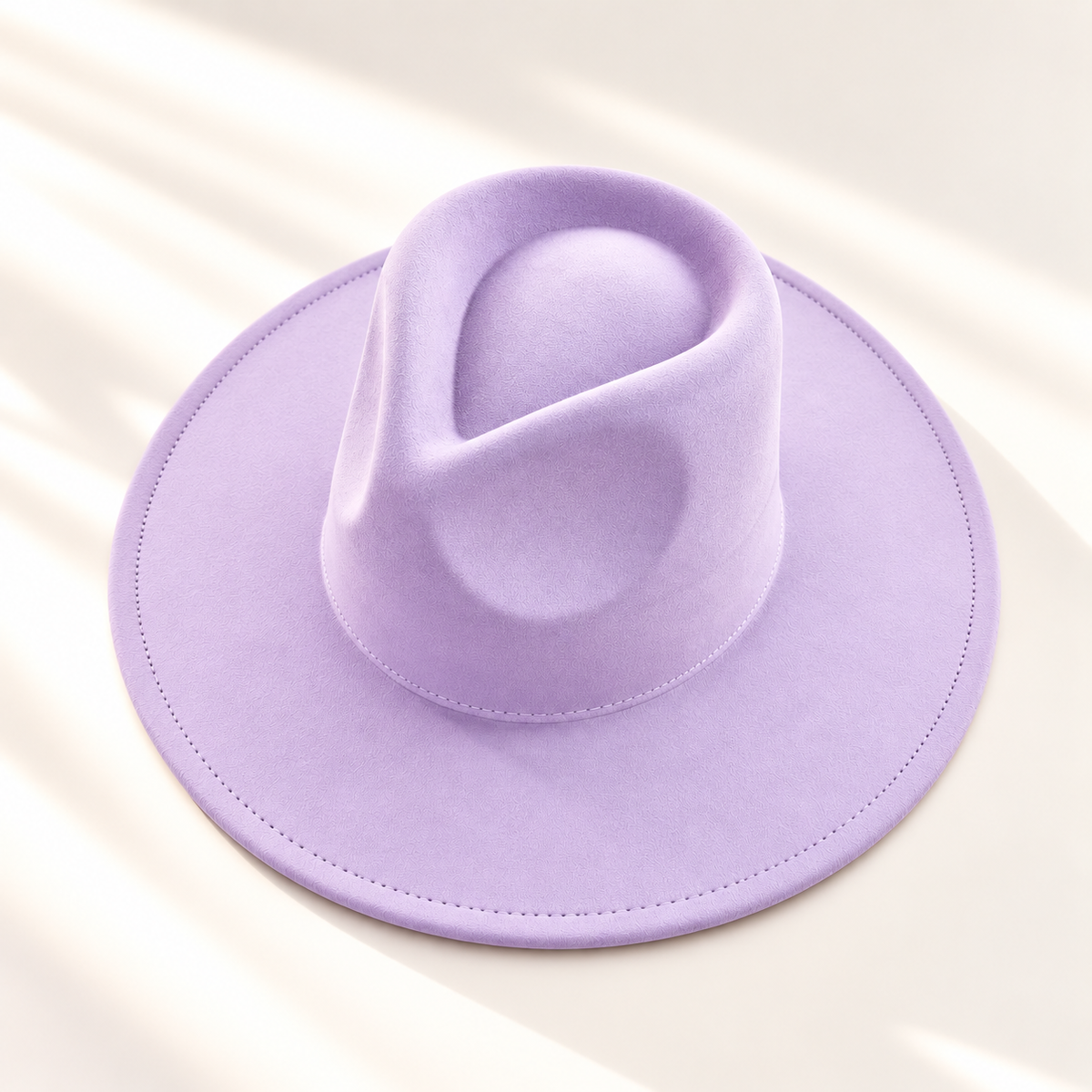 Vegan Suede Wide Brim Rancher Hat