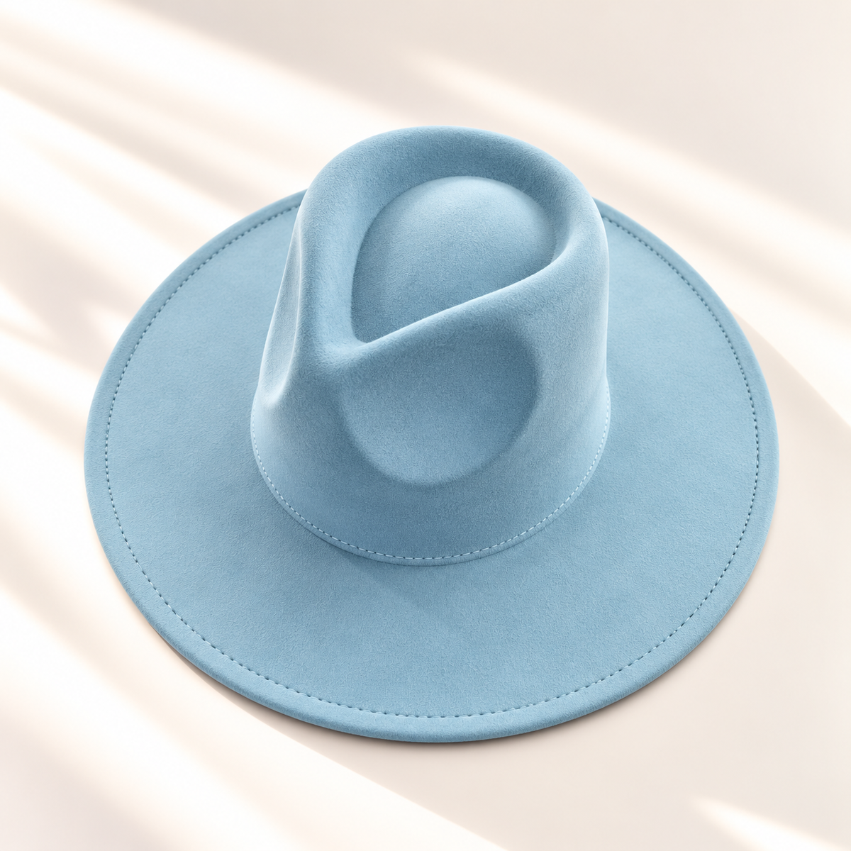 Vegan Suede Wide Brim Rancher Hat