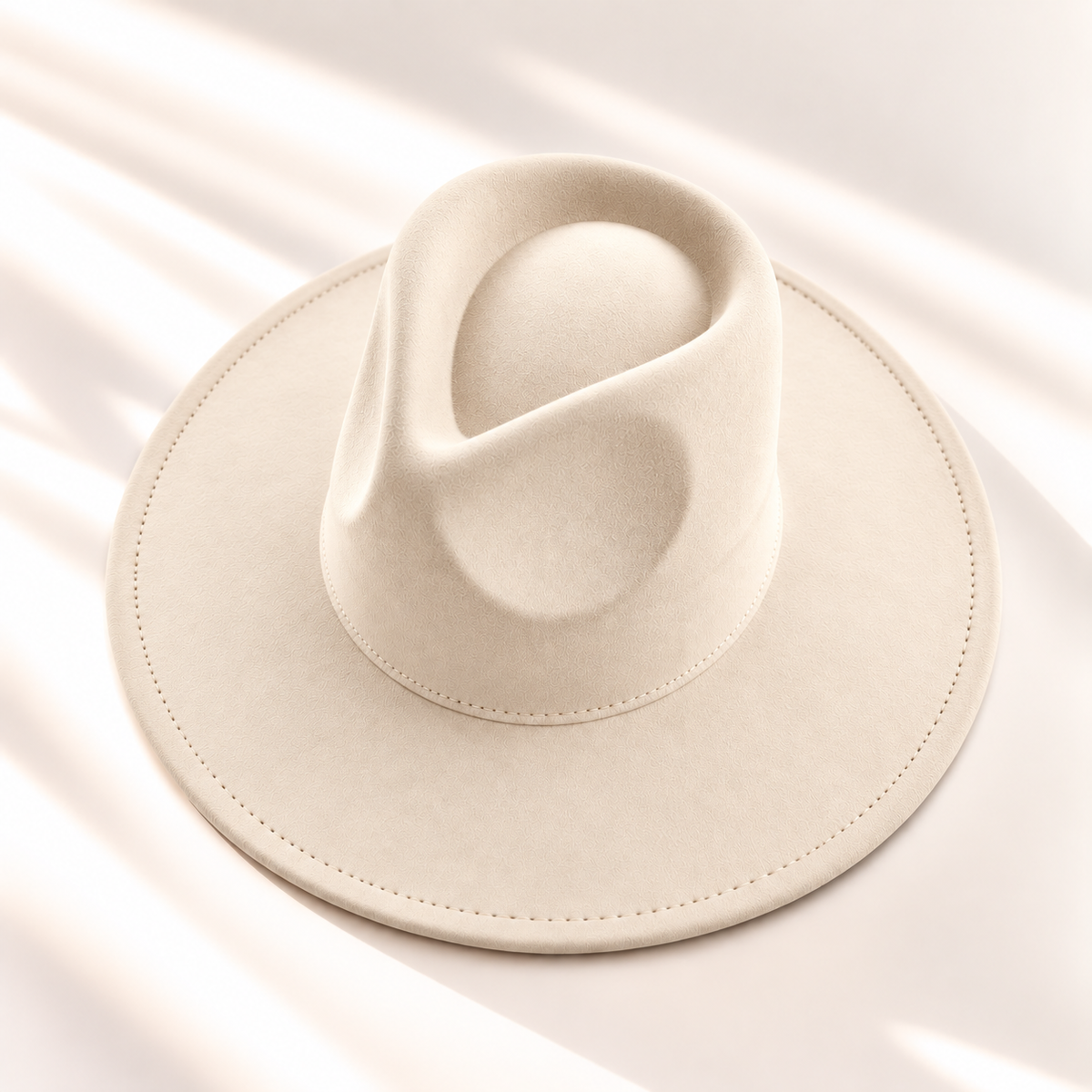 Vegan Suede Wide Brim Rancher Hat