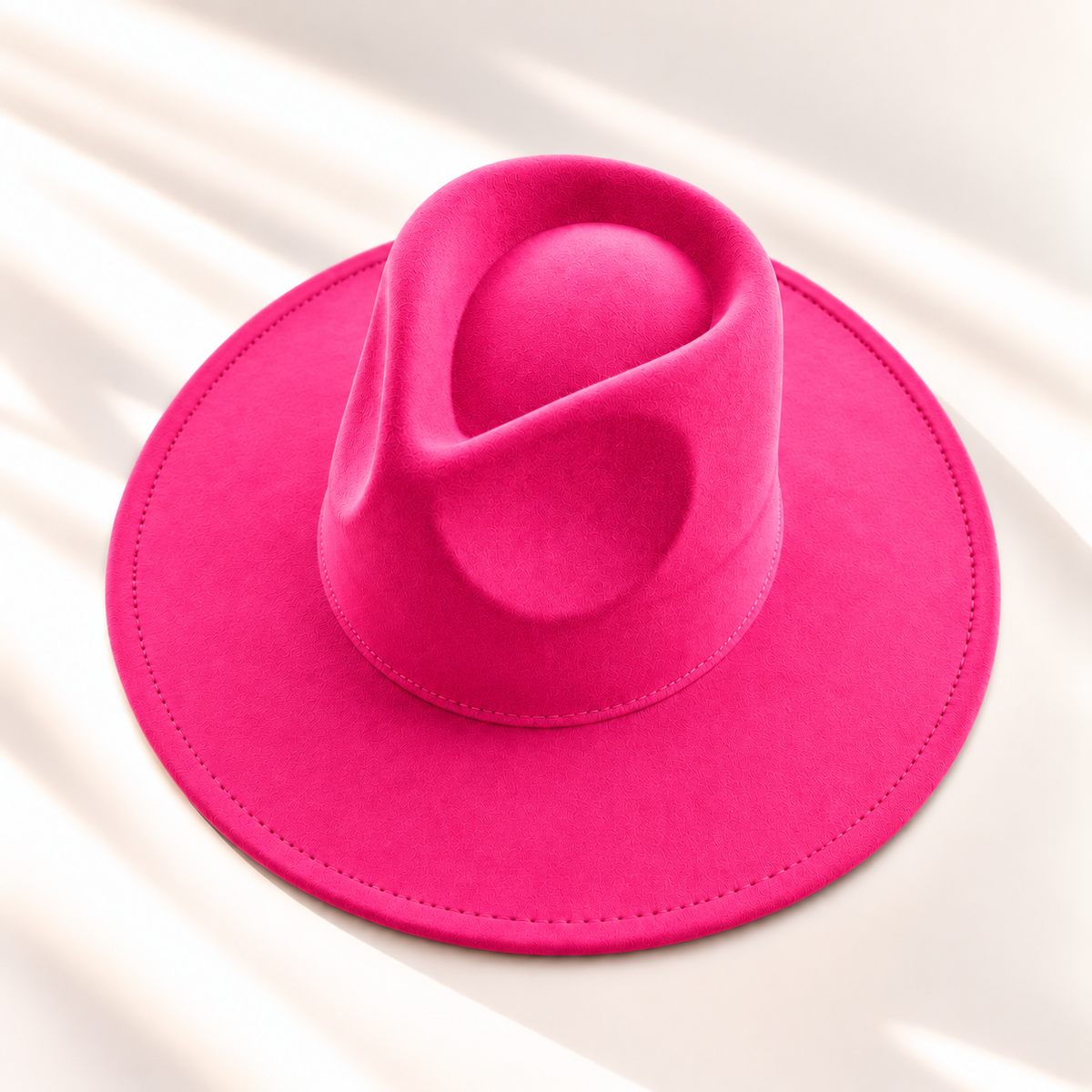 Vegan Suede Wide Brim Rancher Hat