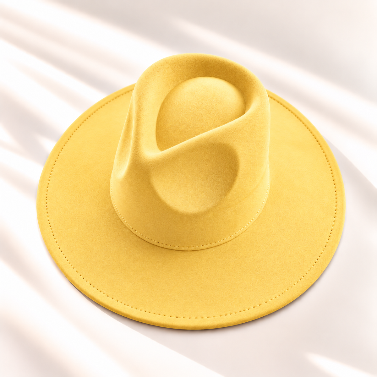 Vegan Suede Wide Brim Rancher Hat