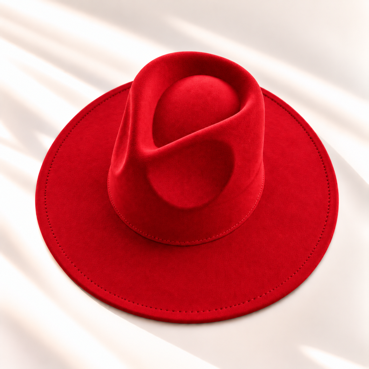 Vegan Suede Wide Brim Rancher Hat