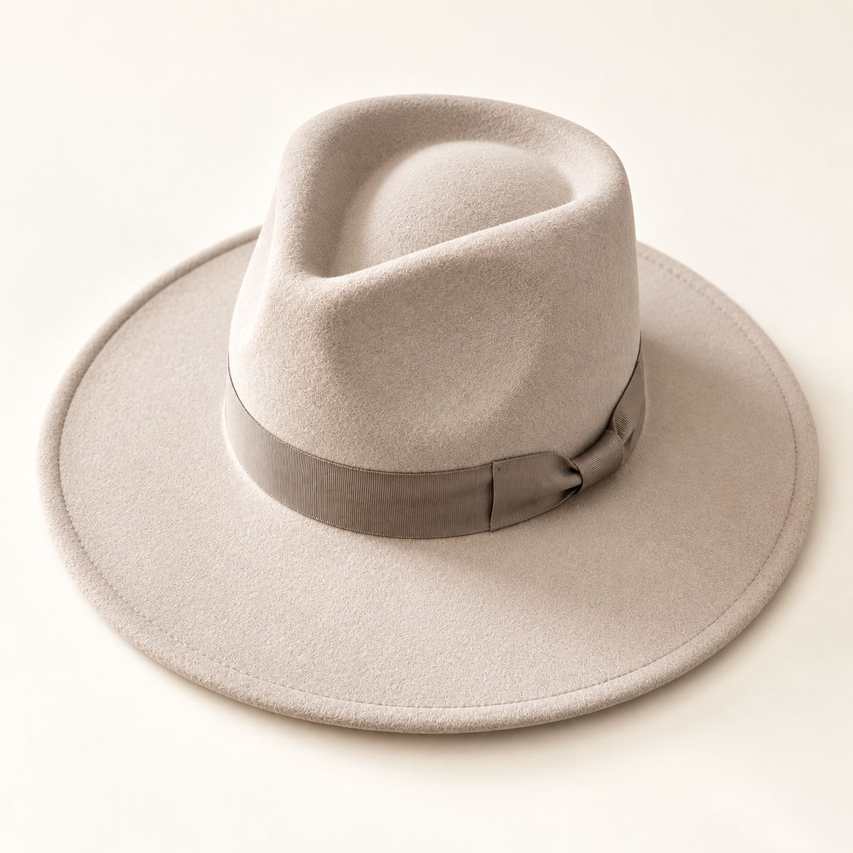 Vegan Felt Rancher Hat with Matching Ribbon Band