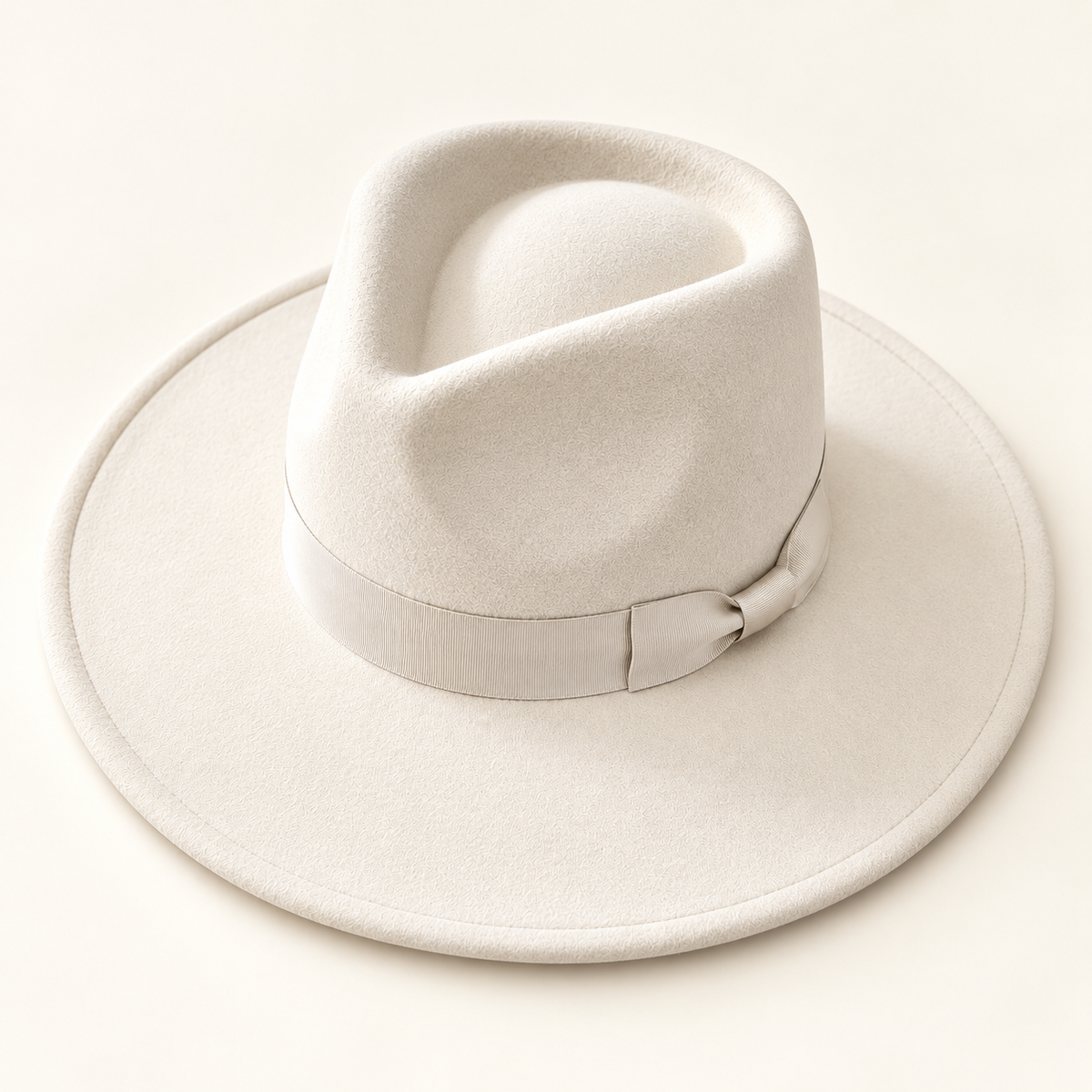 Vegan Felt Rancher Hat with Matching Ribbon Band