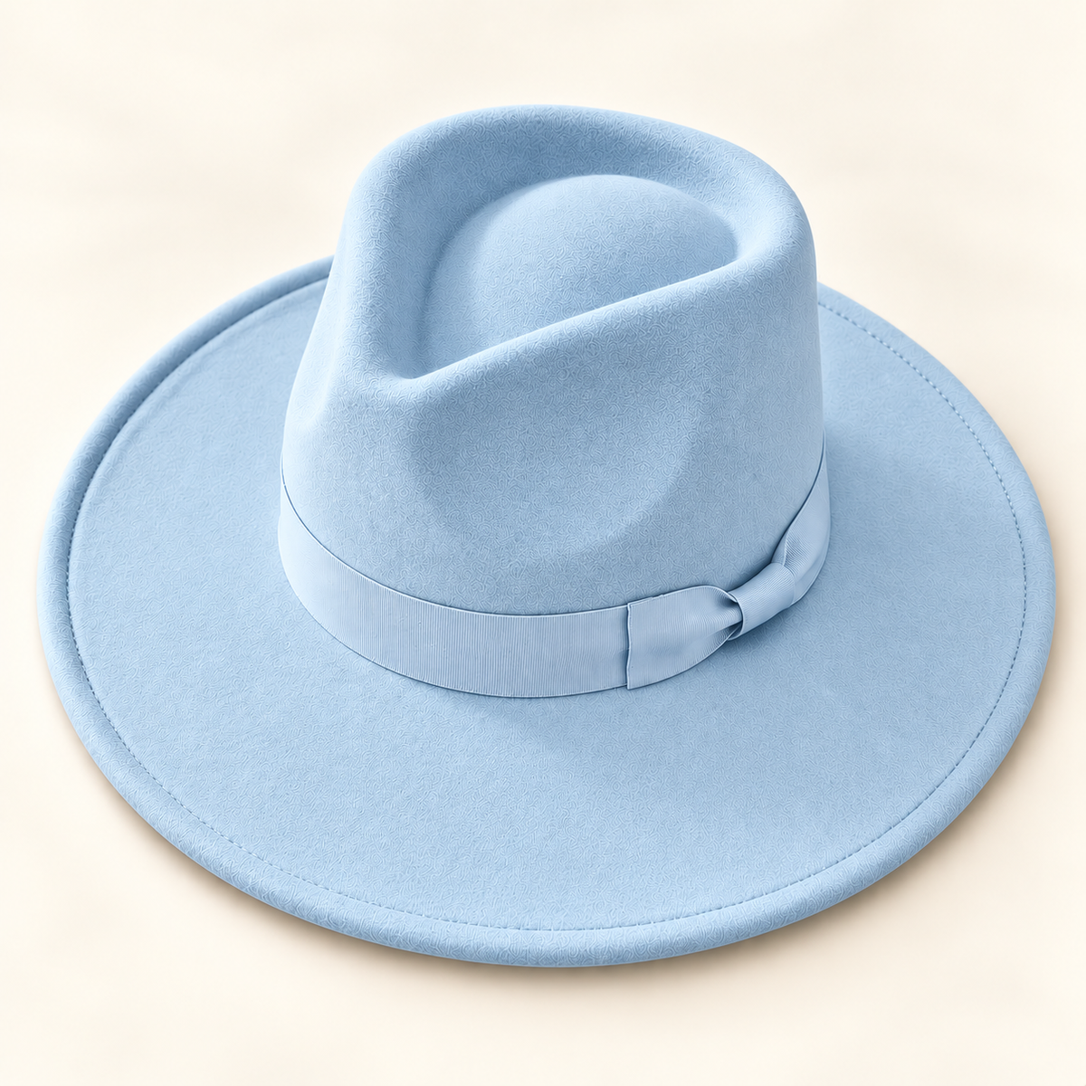 Vegan Felt Rancher Hat with Matching Ribbon Band
