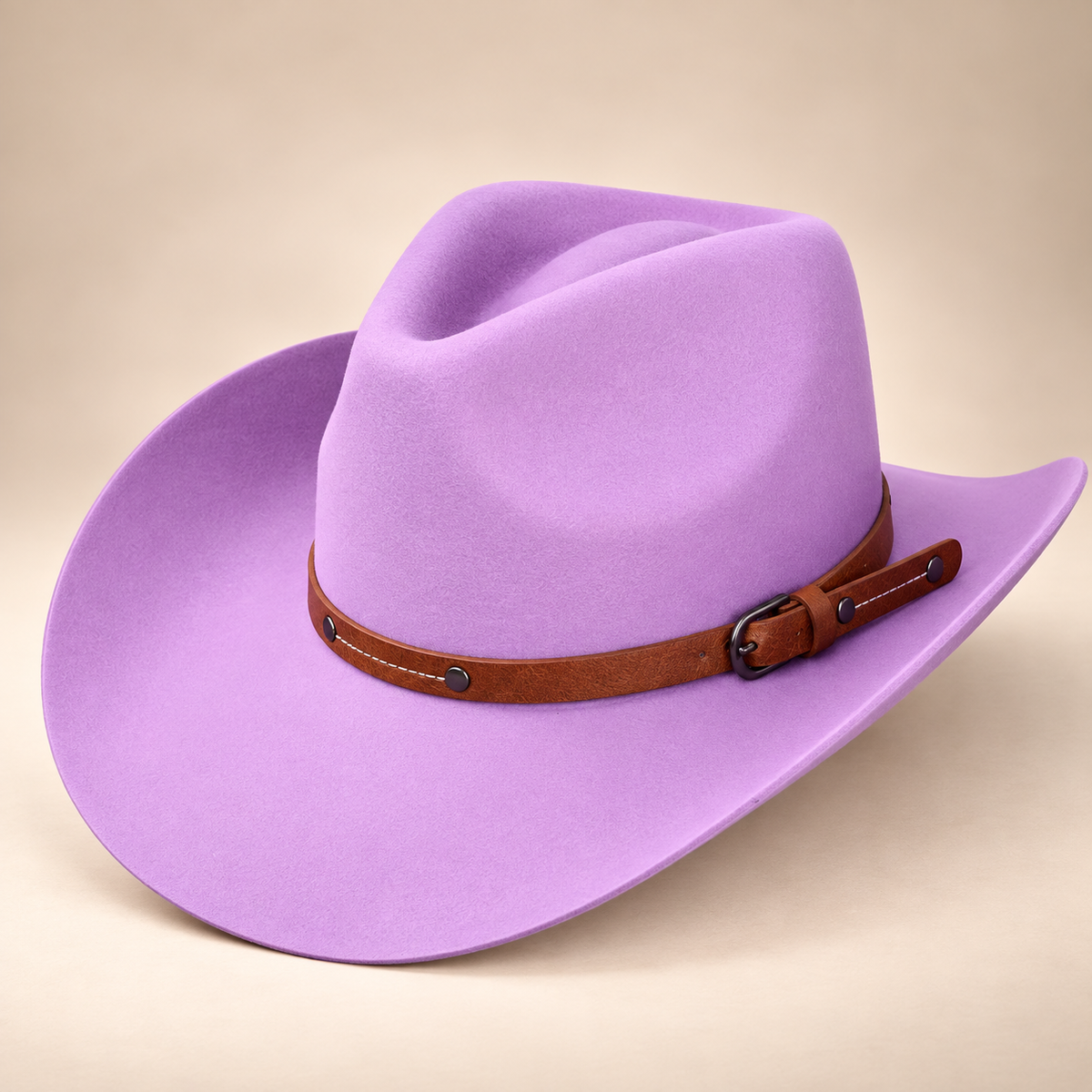 Australian Wool Cowboy Hat with Stitched Leather Band