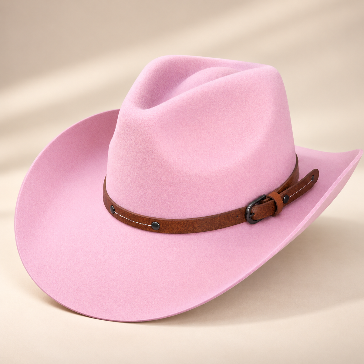 Australian Wool Cowboy Hat with Stitched Leather Band