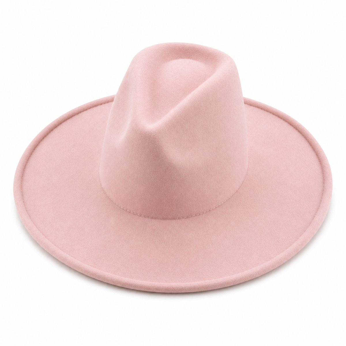 Vegan Felt Wide Brim Fedora Hat – Women's Classic Style