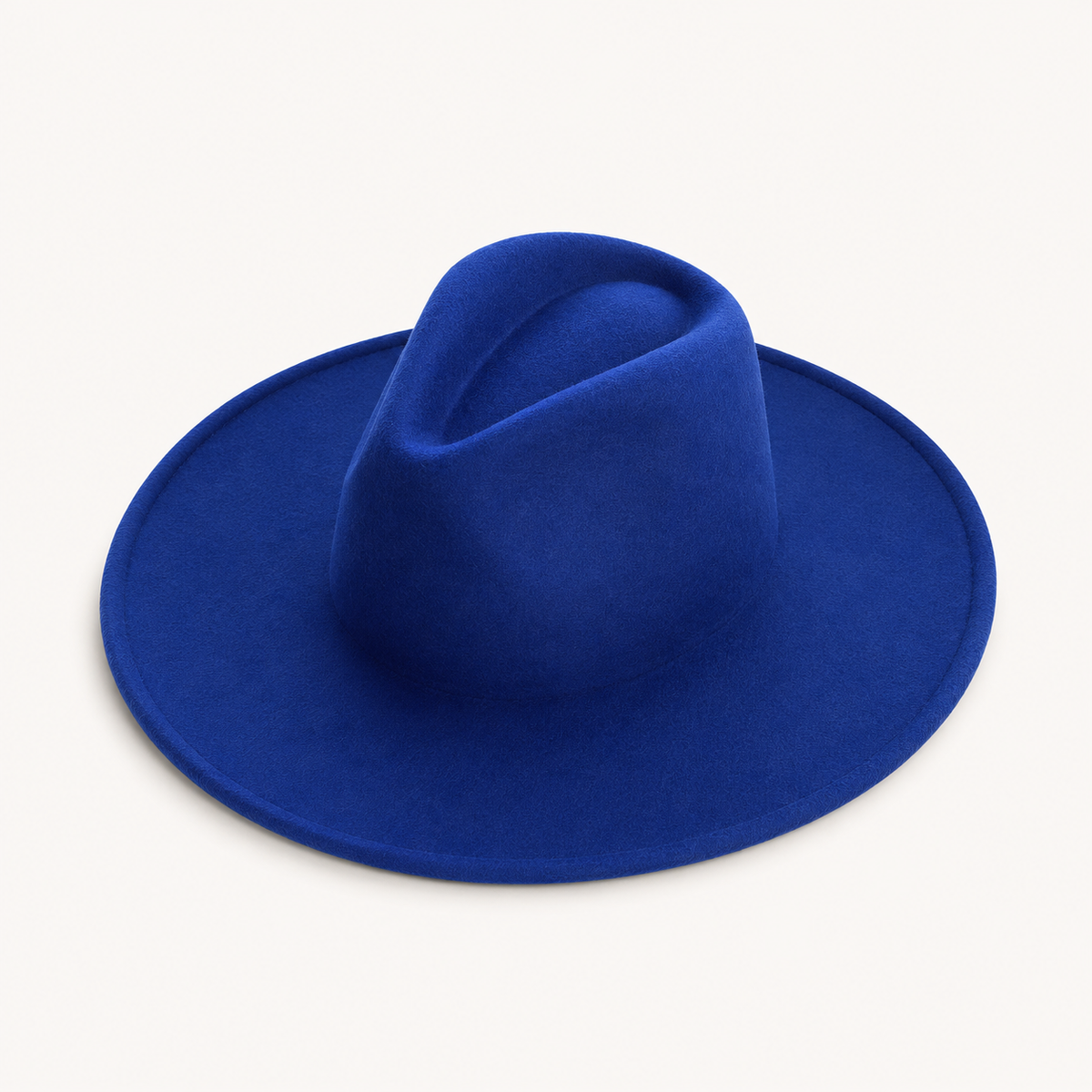 Vegan Felt Wide Brim Fedora Hat – Women's Classic Style
