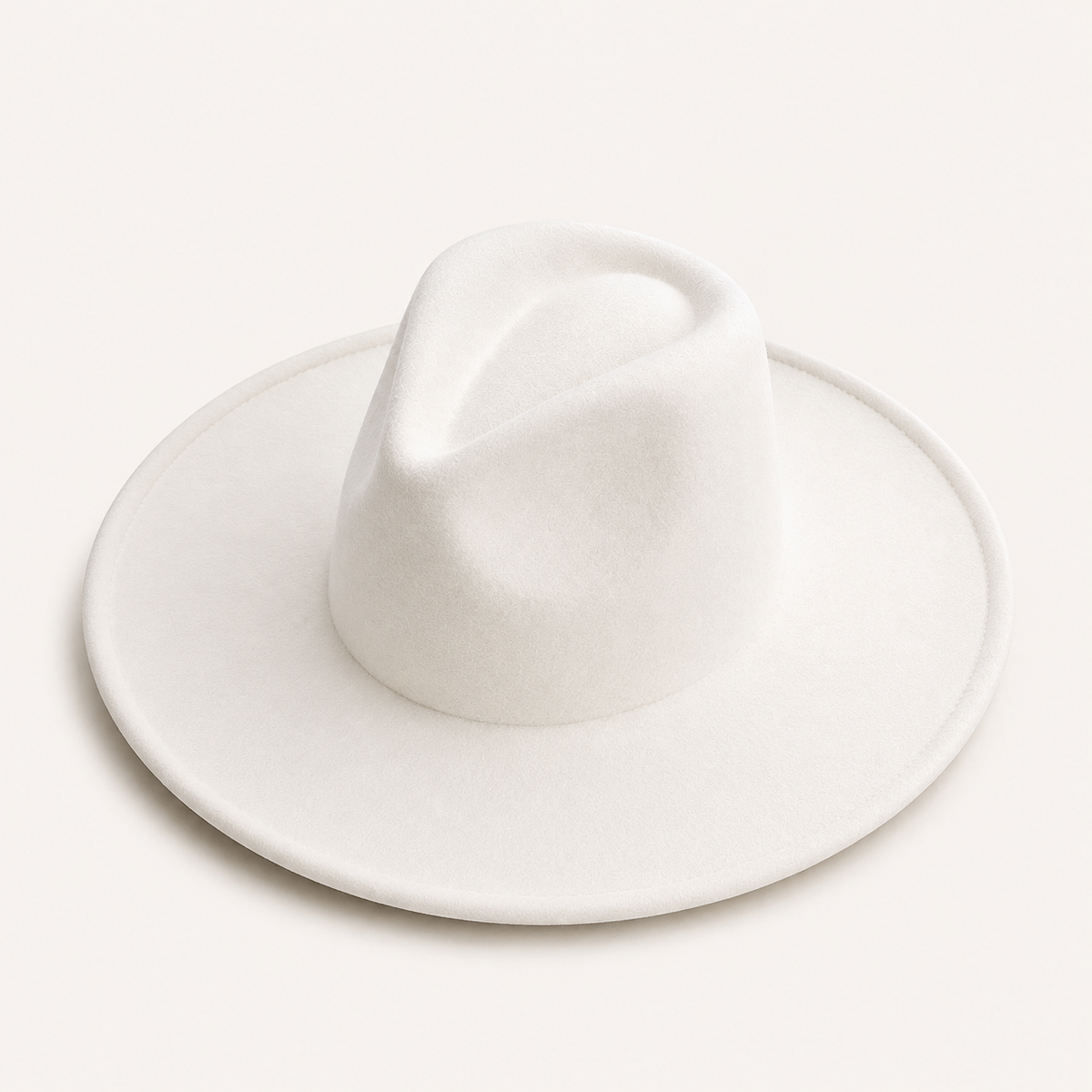 Vegan Felt Wide Brim Fedora Hat – Women's Classic Style