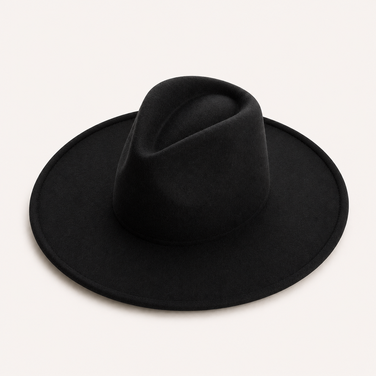 Vegan Felt Wide Brim Fedora Hat – Women's Classic Style
