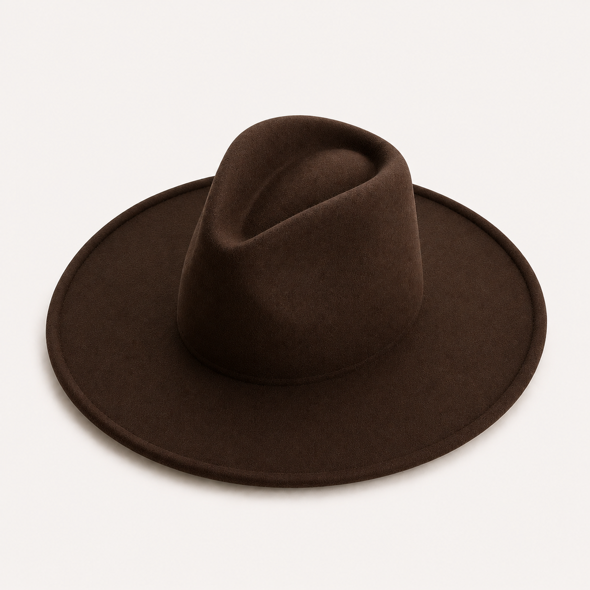 Vegan Felt Wide Brim Fedora Hat – Women's Classic Style