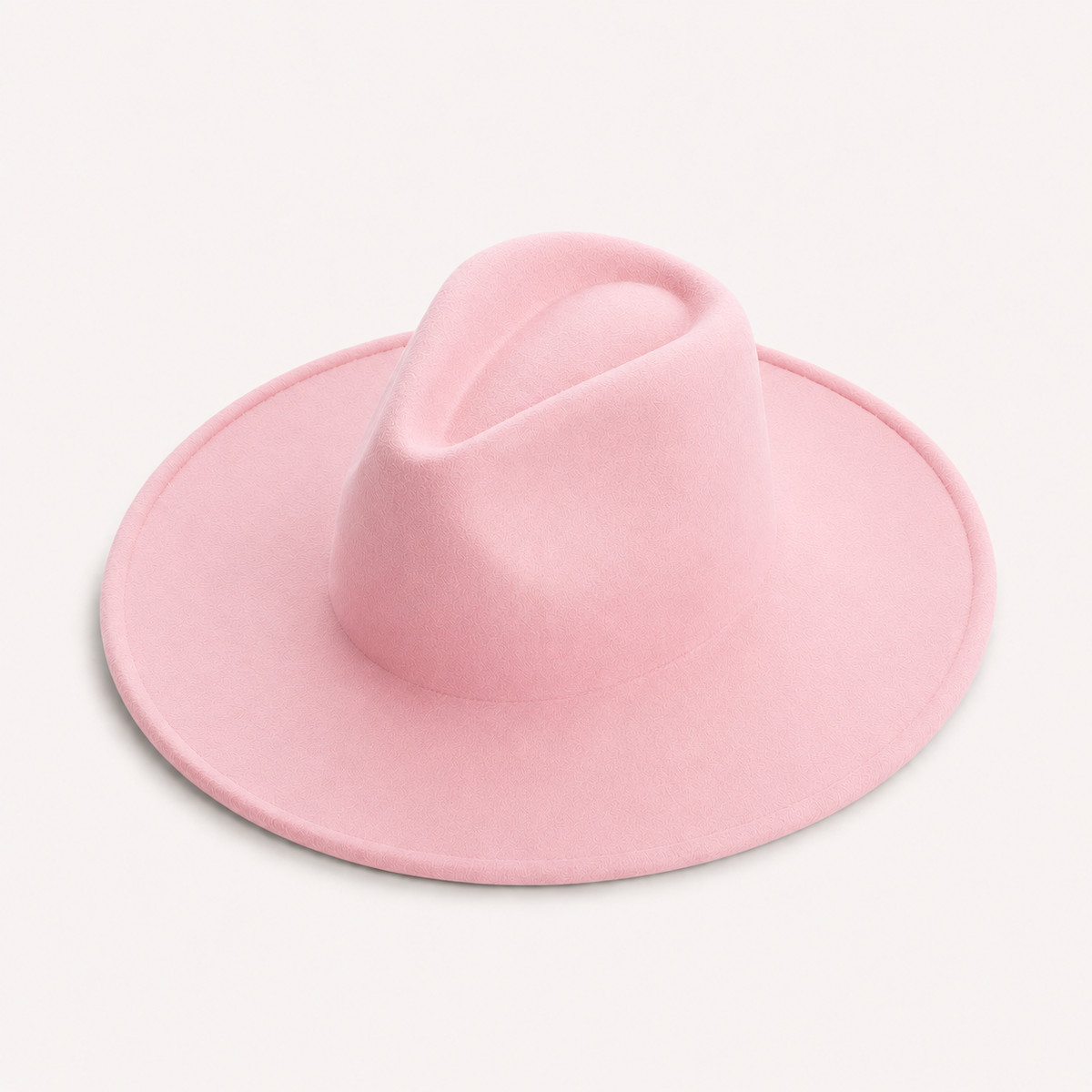 Vegan Felt Wide Brim Fedora Hat – Women's Classic Style