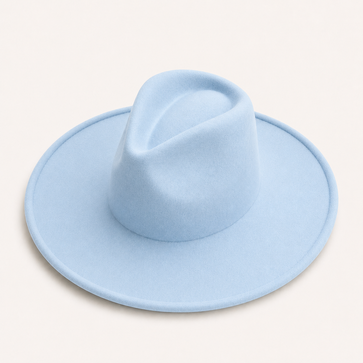 Vegan Felt Wide Brim Fedora Hat – Women's Classic Style