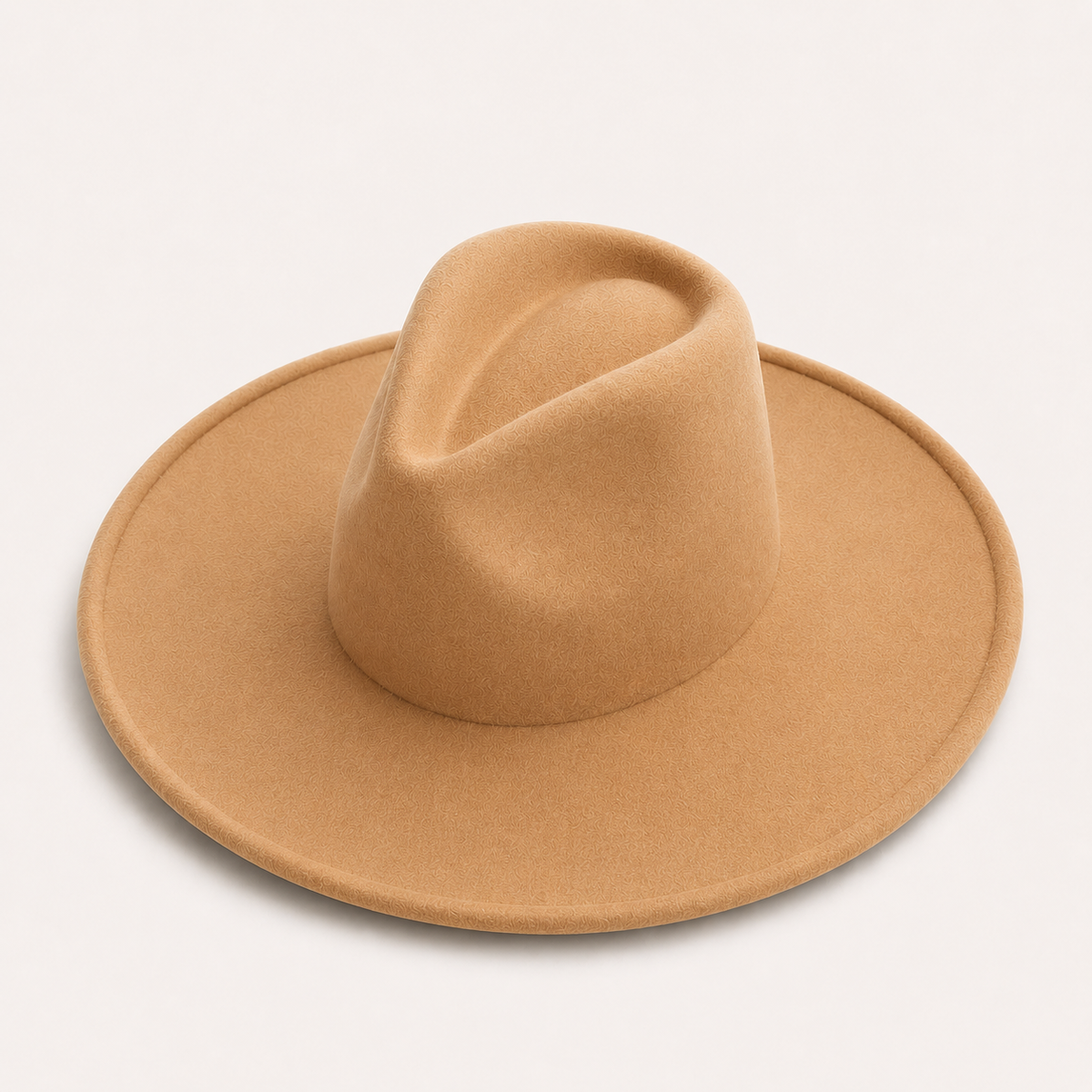 Vegan Felt Wide Brim Fedora Hat – Women's Classic Style