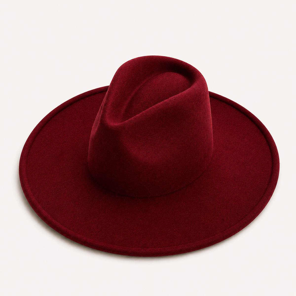 Vegan Felt Wide Brim Fedora Hat – Women's Classic Style