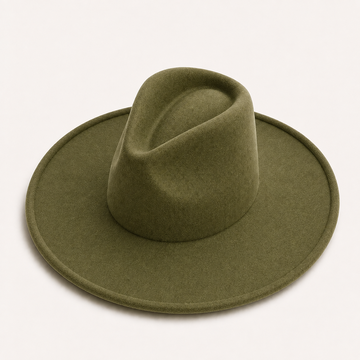 Vegan Felt Wide Brim Fedora Hat – Women's Classic Style