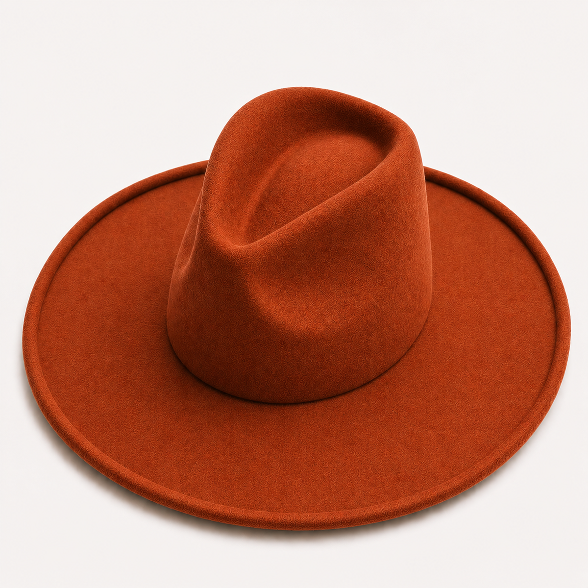Vegan Felt Wide Brim Fedora Hat – Women's Classic Style