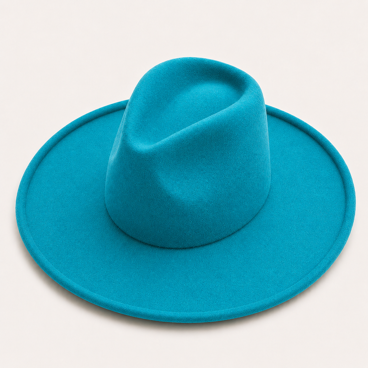 Vegan Felt Wide Brim Fedora Hat – Women's Classic Style