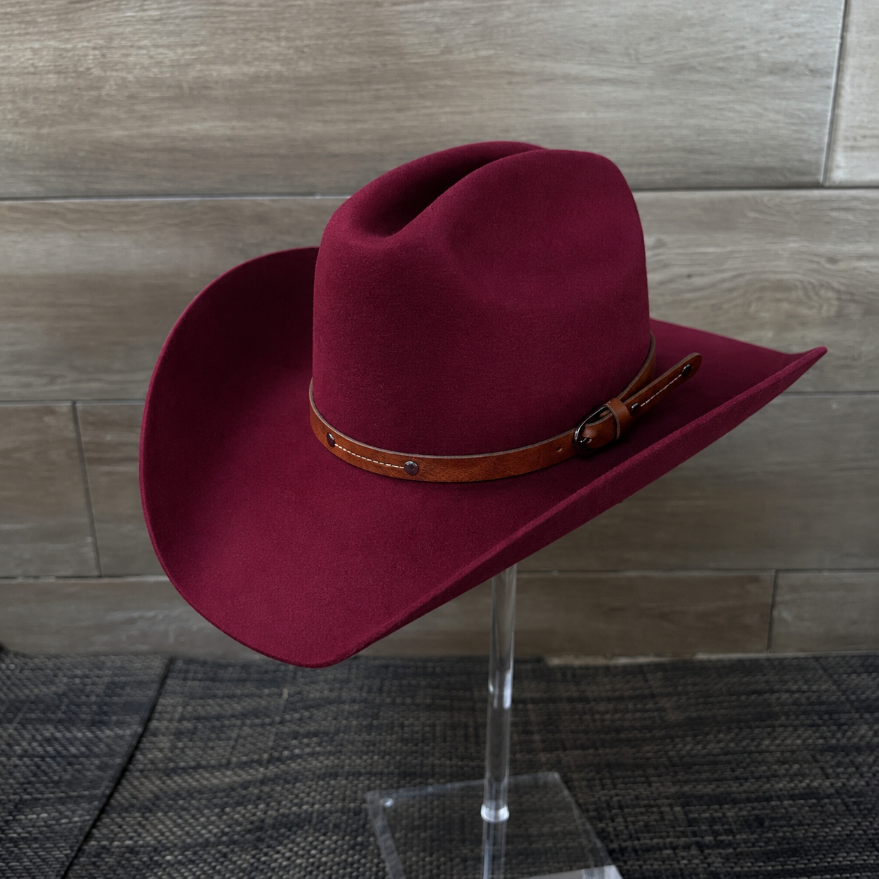 Premium Australian Wool Cowboy Hat with a Leather Belt