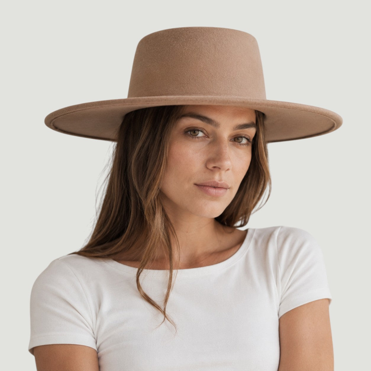 Vegan Felt Gambler Hat | Wide Brim Western
