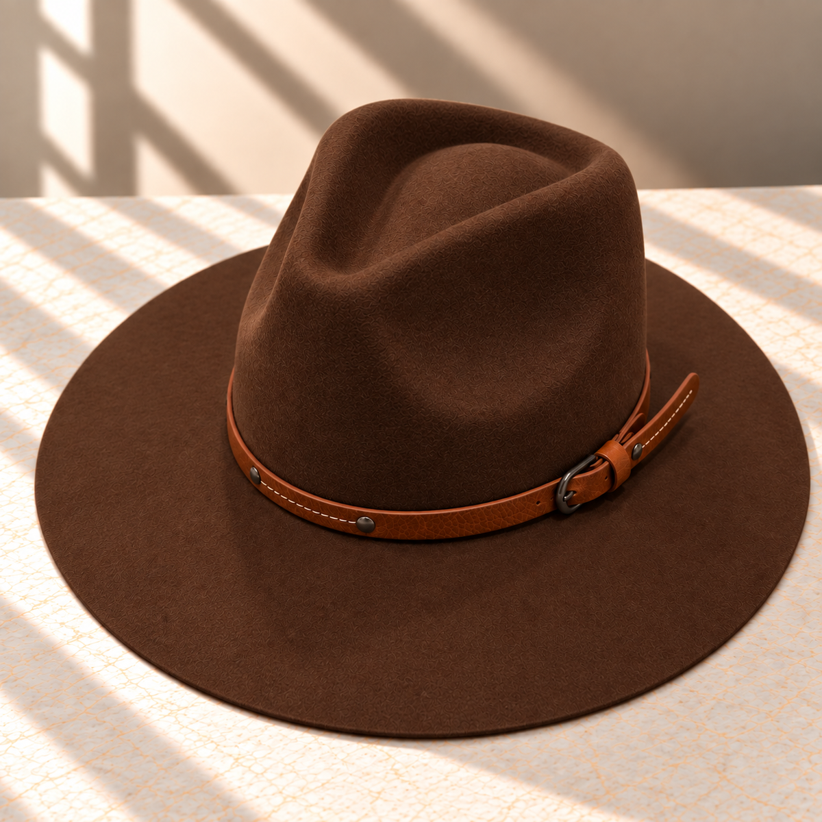 Wool Rancher Hat w/ Leather Belt