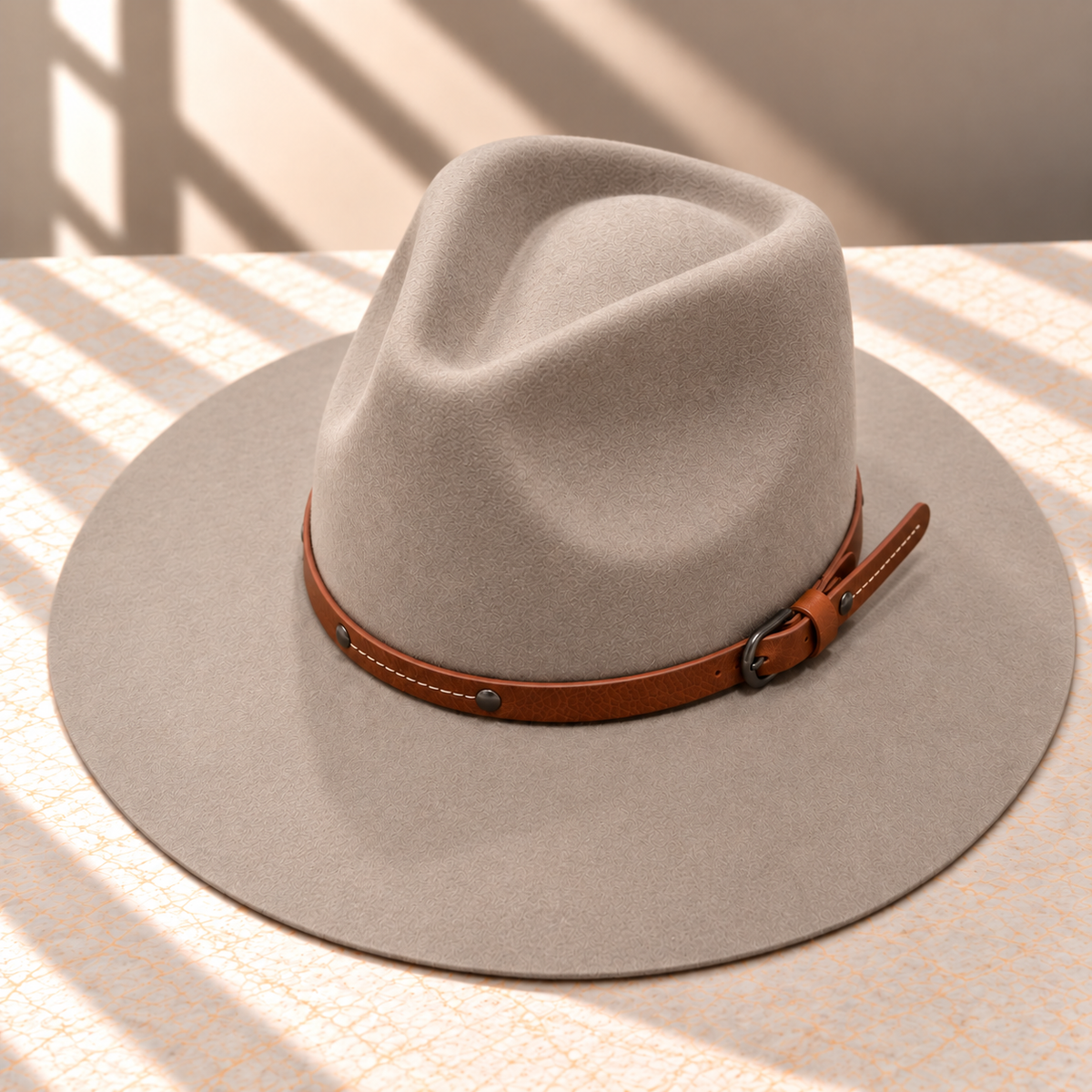 Wool Rancher Hat w/ Leather Belt
