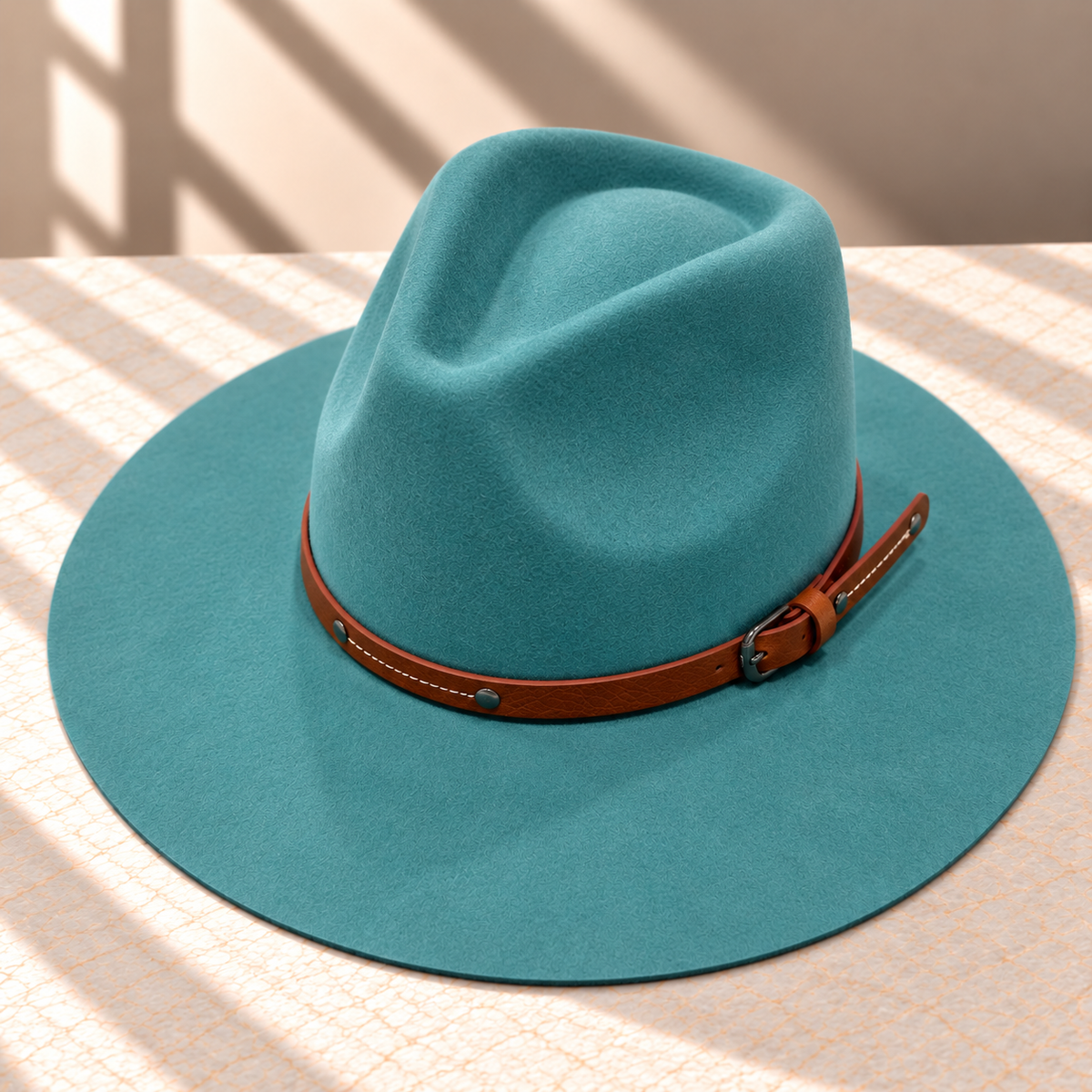 Wool Rancher Hat w/ Leather Belt