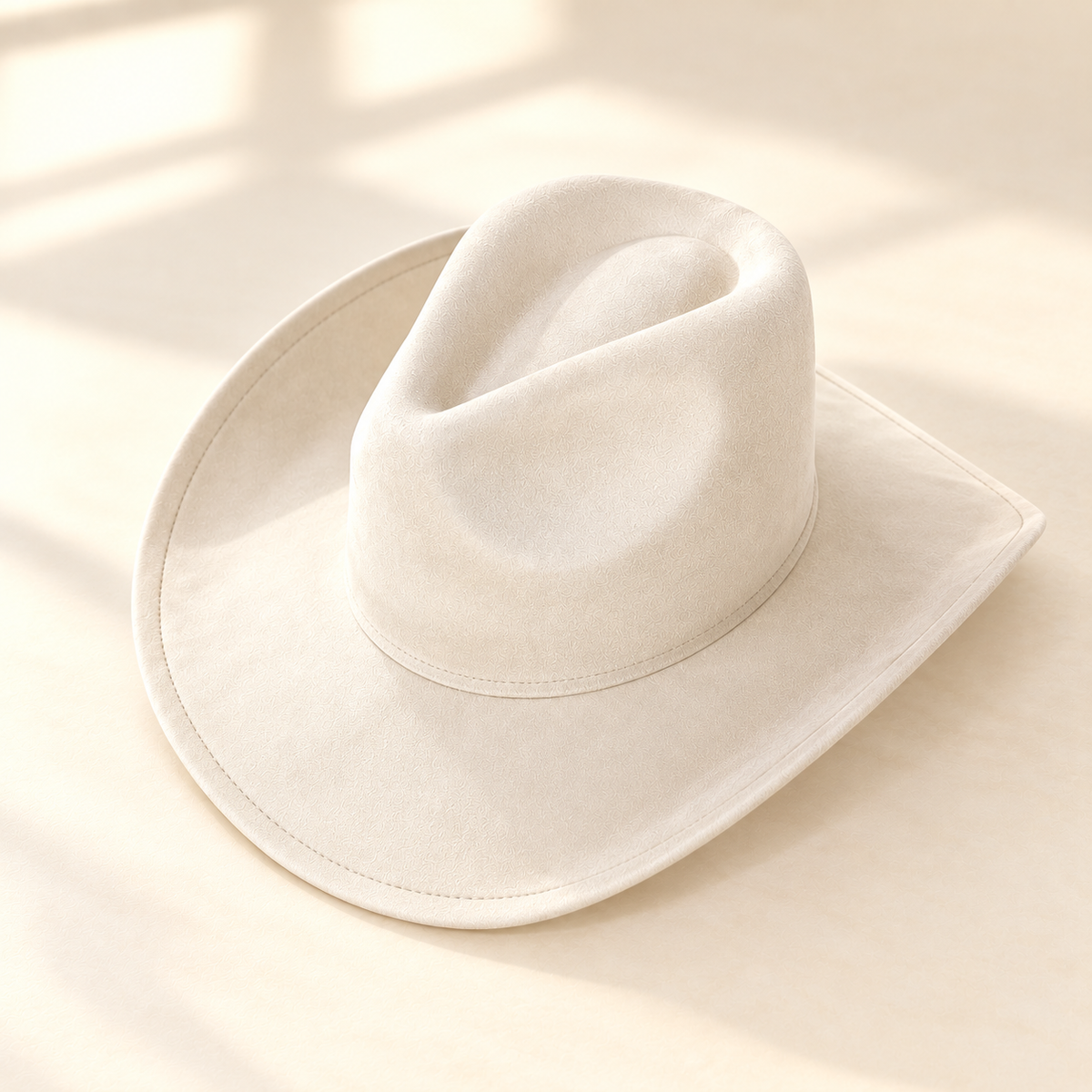 Vegan Suede Western Cowboy Hat