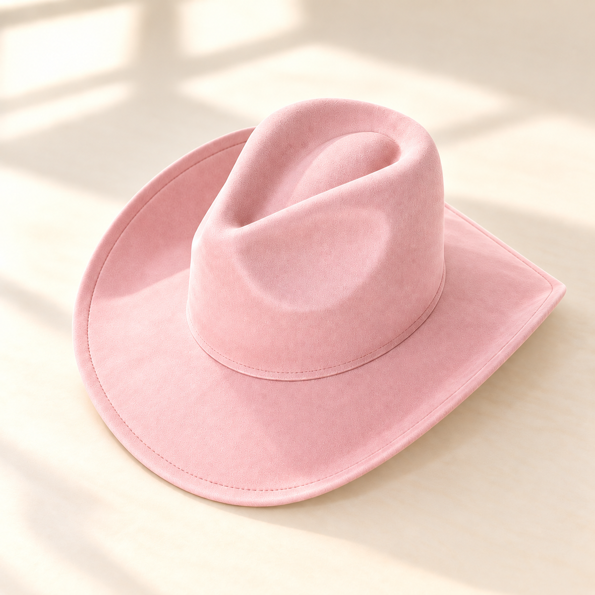 Vegan Suede Western Cowboy Hat