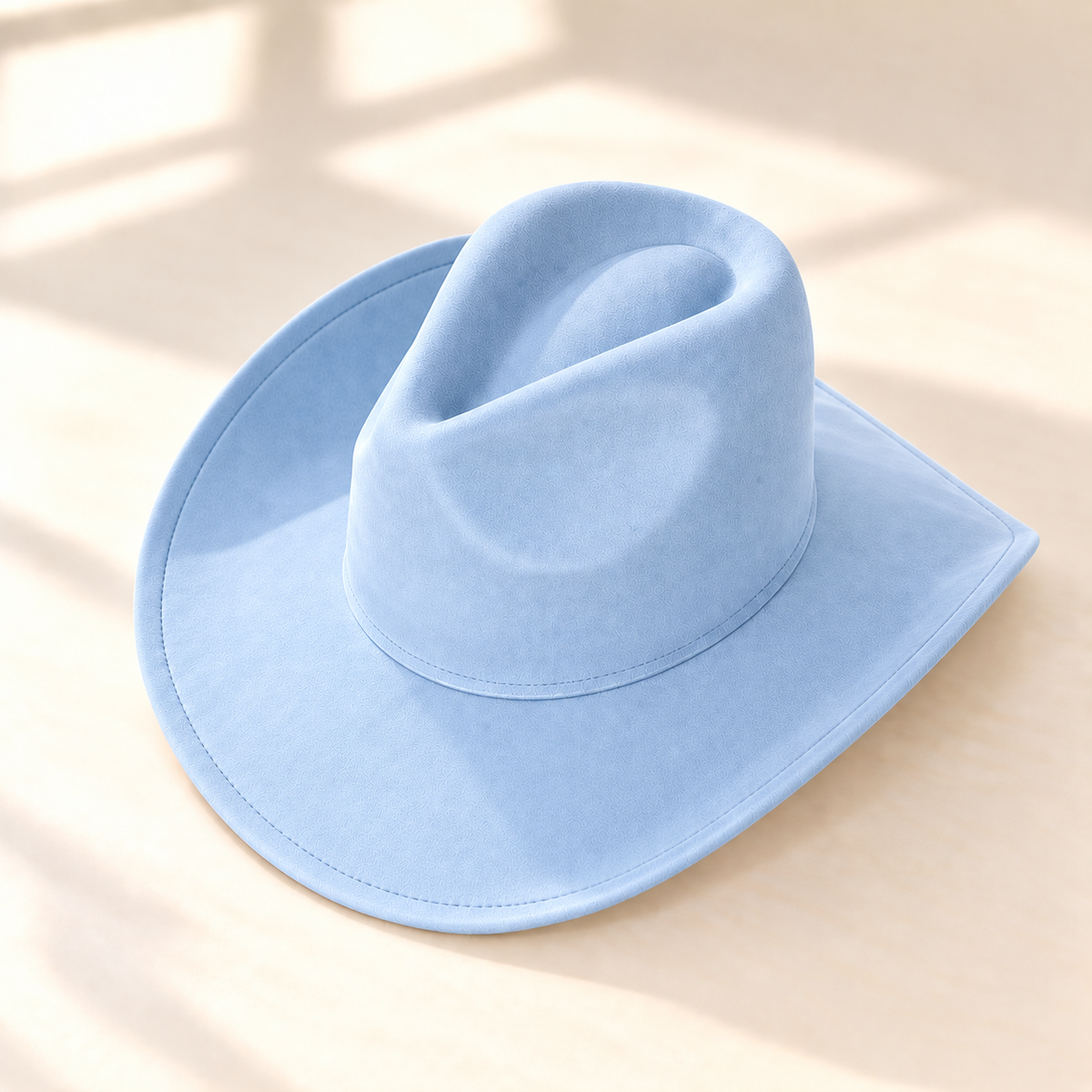 Vegan Suede Western Cowboy Hat