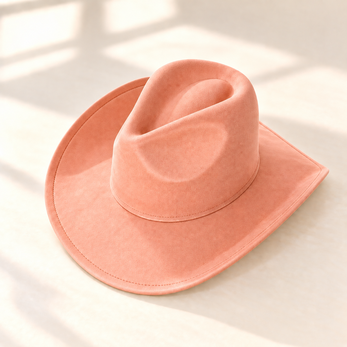 Vegan Suede Western Cowboy Hat