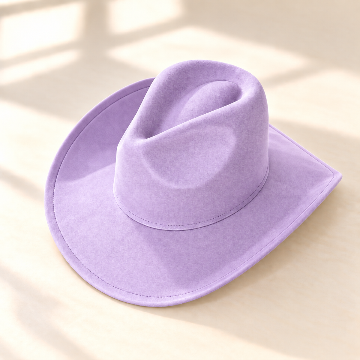 Vegan Suede Western Cowboy Hat
