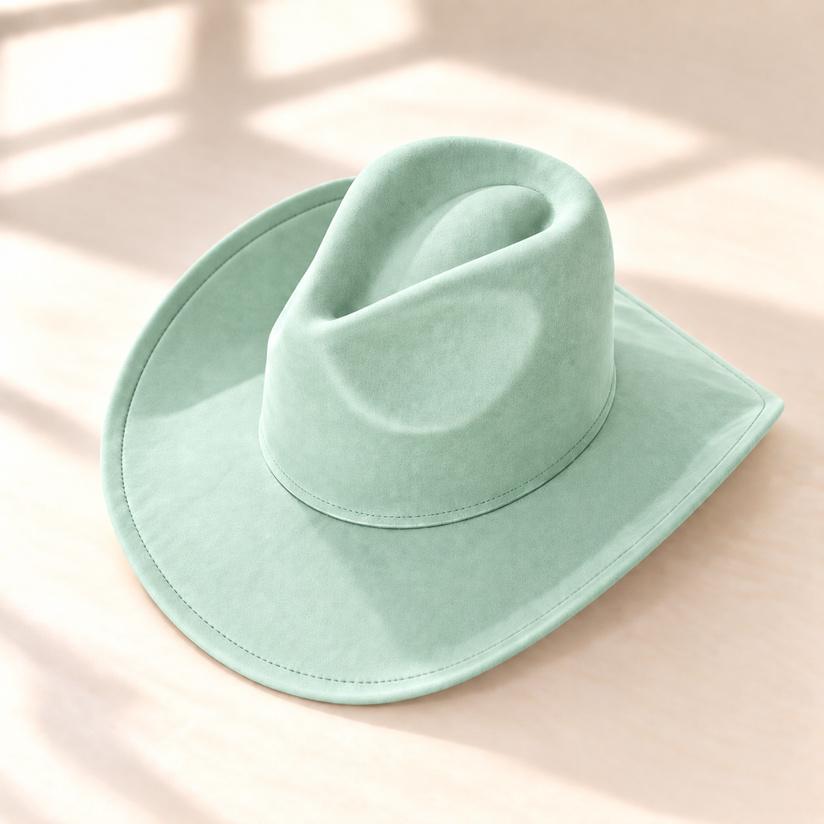 Vegan Suede Western Cowboy Hat