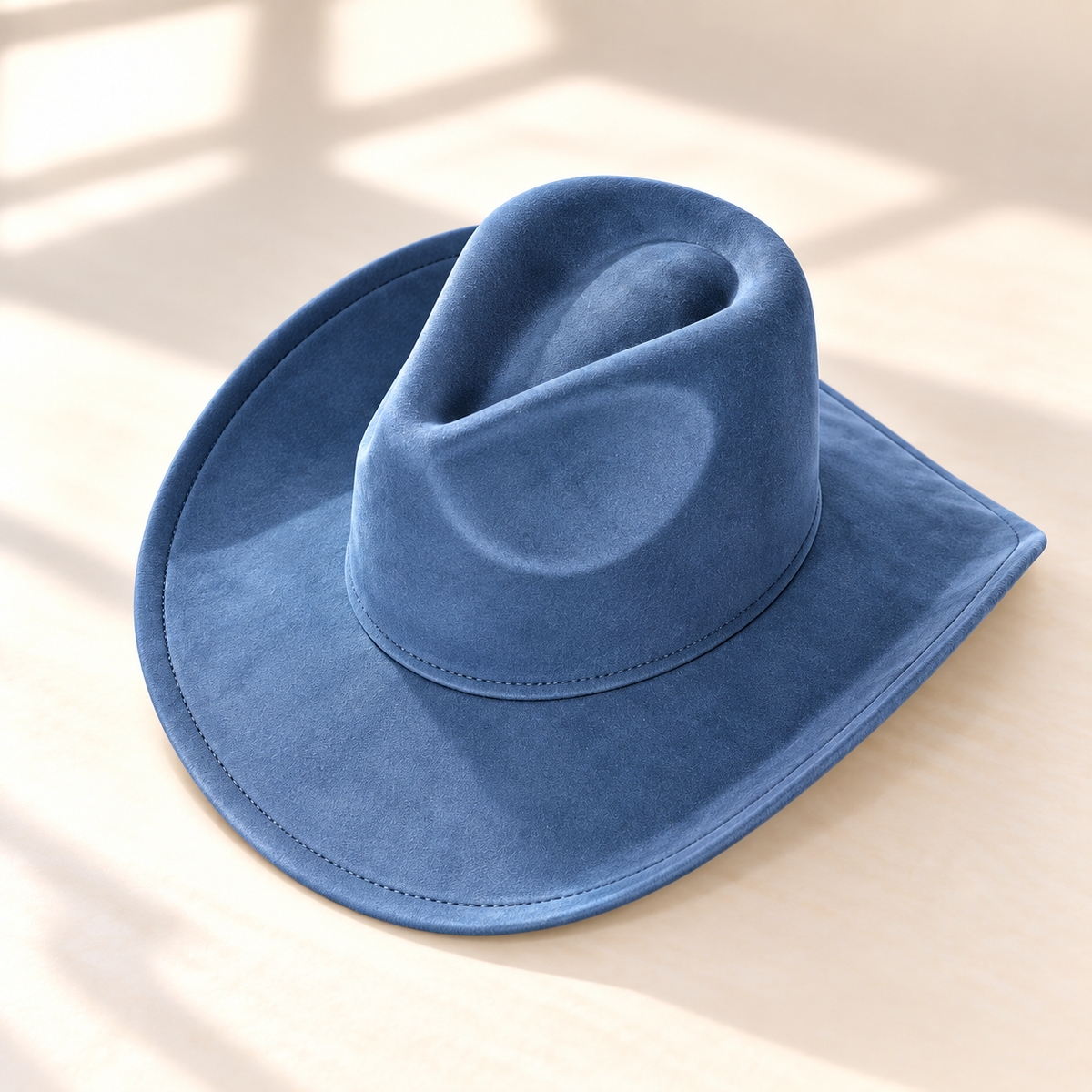 Vegan Suede Western Cowboy Hat