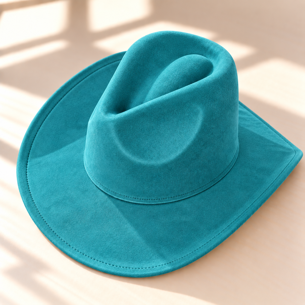 Vegan Suede Western Cowboy Hat
